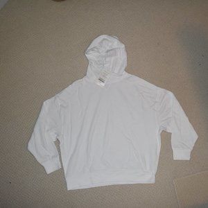 Fabletics White Pullover Hoodie | Size XS/2-4